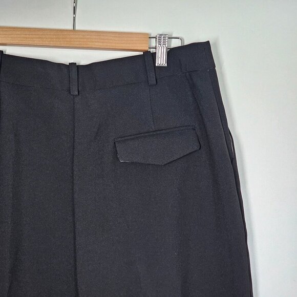 Topshop Womens Black Trousers High Waist Rise Pleated Tailored Fit Size 12 US - Picture 5 of 12